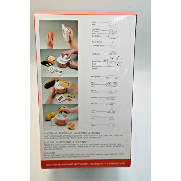 Miracle Kitchen Plus 7-in-1 Food Prep Set – Chop, Slice, Juice, Whip & More, Sea - Picture 3 of 4